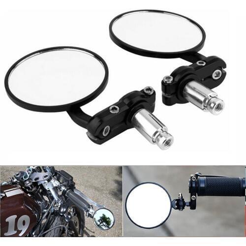 Motorcycle Mirrors Bar End Mirror Rear View Handlebar End Mirror For honda bros 160 fmx 650 hornet 600 crf 250 hornet 900 cb750