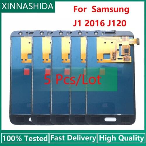 5Pcs LCD For Samsung Galaxy J1 2016 J120 J120F J120DS J120G J120H J120M LCD Display Touch Screen Digitizer Assembly Replacement