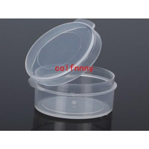 1000pcs/lot Fast Shipping Sample Button Jar Box 5g Clear Small Pot Leak Proof Cream Jars Cosmetic Empty Makeup Loose Powder Mini