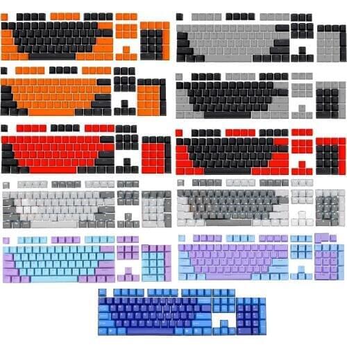 104Pcs Universal Key Cap Set Ergonomic Doubleshot Backlit Keycaps for Mechanical Keyboard Key Caps Keycap Keyboards Accessories