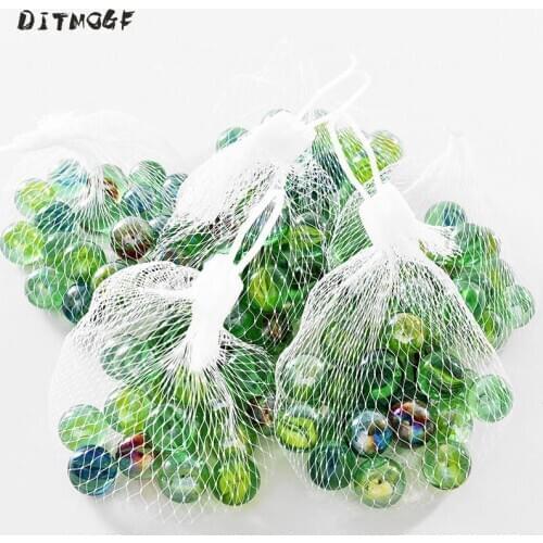 20 PCS of glass ball 14 mm cream console game pinball machine cattle small marbles pat toys parent-child machine beads