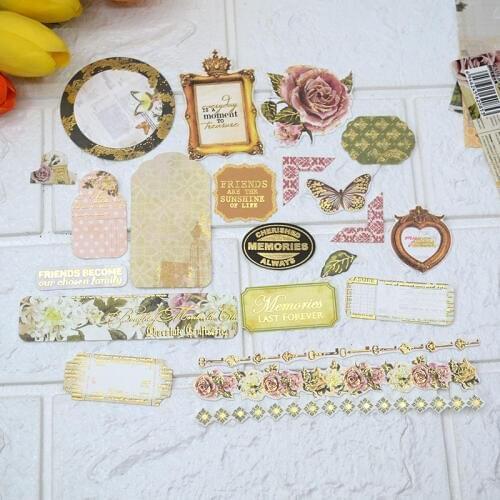 22 Rustic Tag corners Die cut piece collection die cut cardstock piece Perfect for card making scrapbooking Rustic papers