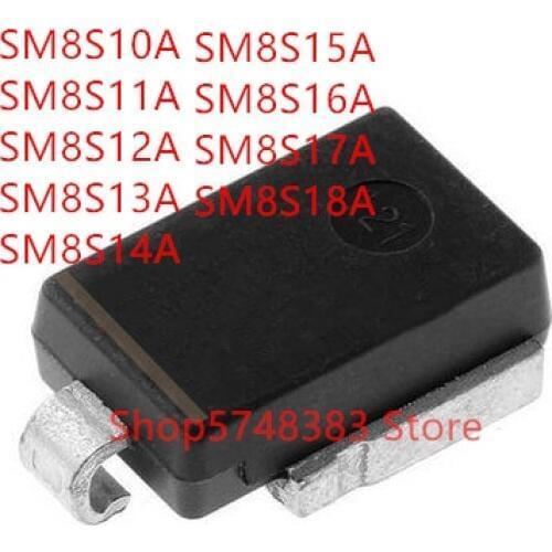 5PCS/LOT SM8S10A SM8S11A SM8S12A SM8S13A SM8S14A SM8S15A SM8S16A SM8S17A SM8S18A High power tube DO-218