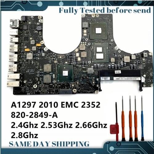 661-5472 661-5526 logic board for A1297 17'' 820-2849-A I5-540m 2.53G I7 2.66Ghz 2.8Ghz motherboard mainboard system board