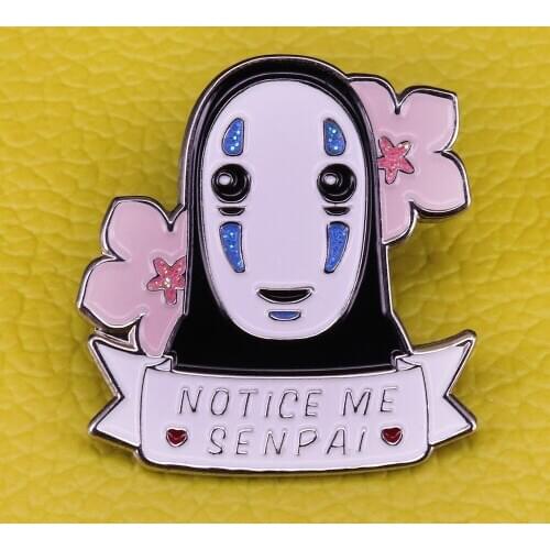 No face Brooch poor spirit Badge tragic Spirited Away character enamel pin who needs to be loved and get understood