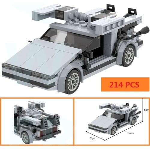 Movie Time Travel Back To The Future 1985 Machine Technical Racing MOC-23436 Building Blocks Sports Car Model Bricks Kids Gift