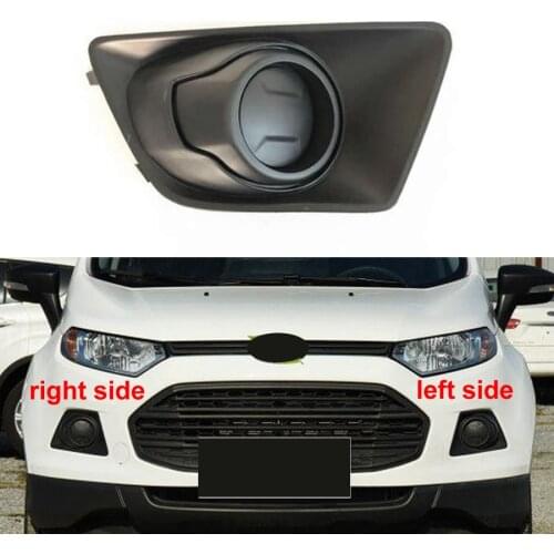 For Ford Ecosport 2013-2017 Fog Light Cover Fog Lamp Shell Front Bumper Lampshade Decorative Cover No Hole