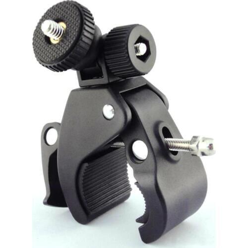 Bicycle Bike Handlebar Mount Clip Holder 1/4" Screw Tripod Clamp Bracket Sport Camera Holder For GoPro Hero 4 3 3+ 2 1 Xiaomi Yi