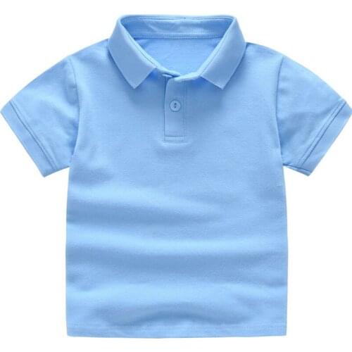 Kids Clothes T Shirt Boy Summer Childrens Solid Color T-Shirt Baby Boys Short Sleeves T Shirts Childrens Girl Clothing Tops