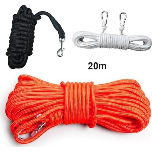 DIA 6MM 20m Kayak Buoyant Rescue Line Salvage Floating Life Rope with Safety Buckle FOR climbing swimming night search resure