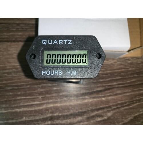 1-999999H59M quartz Tire time generator generator excavator lawn mower bulldozer LCD industrial timer resettable hour minite