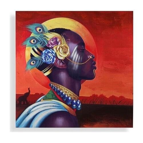 Painting Etnic 2 (2,8 x 80 x 80 cm)