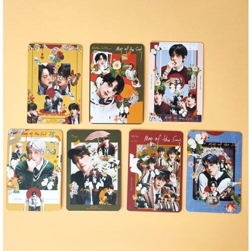KPOP Bangtan Boys Map Of The Soul 7 LOMO Card Double Sides Photo card JUNG KOOK JIMIN JIN SUGA J-HOPE Fans Collection