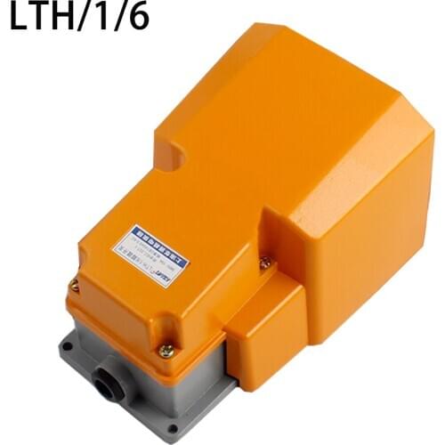 LTH-1/6 Foot Switch Aluminum Shell Machine Tool Parts Silver Point Electrical Power Industrial Reset pedal switch
