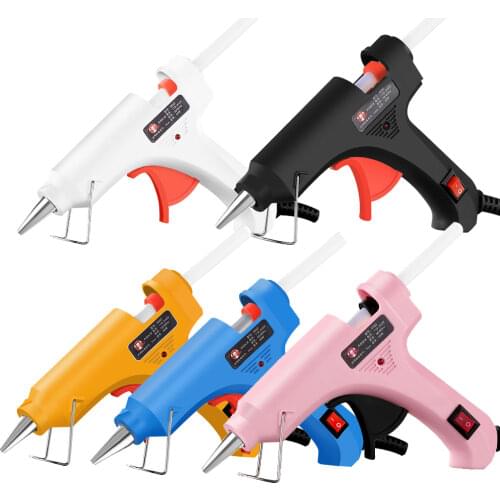 Mini Hot Glue Gun 30W High Temperature Glue Gun for DIY Crafts, Projects, Fast Home Repairs Creative Arts, with 6pcs Glue Sticks