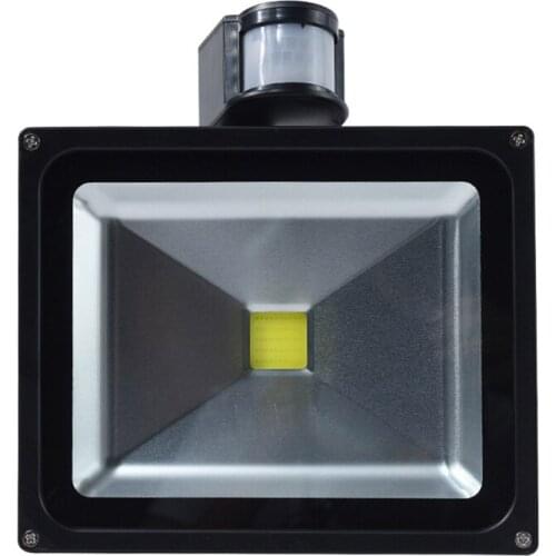 Outdoor Security Floodlight PIR Infrared Motion Sensor 30W Warm White Light IP65 Waterproof for Garden Backyard Patio