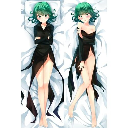 Anime ONE PUNCH-MAN Saitama Tatsumaki Cosplay Body Pillow Case Peachskin Doulble Side Printed Hugging Body Pillowcase Prop
