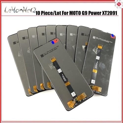 Wholesale 10 Piece LOT Original LCD For Motolora MOTO G9 Power LCD Display Touch Screen Digiziter Assembly XT2091-3 LCD