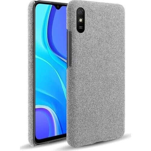 Cloth Cases for Xiaomi Redmi 9A Case Slim Retro Cloth Hard Phone Cover for Xiomi Redmi 9A 9 A Redmi9A 6.53" M2006C3LG Funda Capa