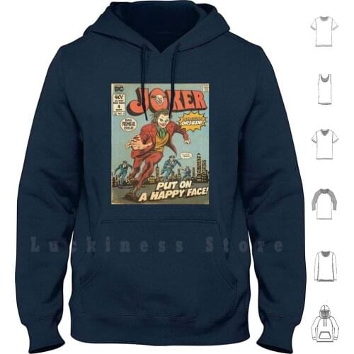 Comic Hoodie Long Sleeve Joker Quinn The Joker Comics Film Comics Comic Anime Person Clown