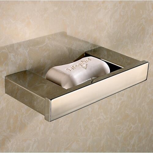 High quality 304 stainless steel polished Soap dish Hotel family Soap holder Bathroom accessories