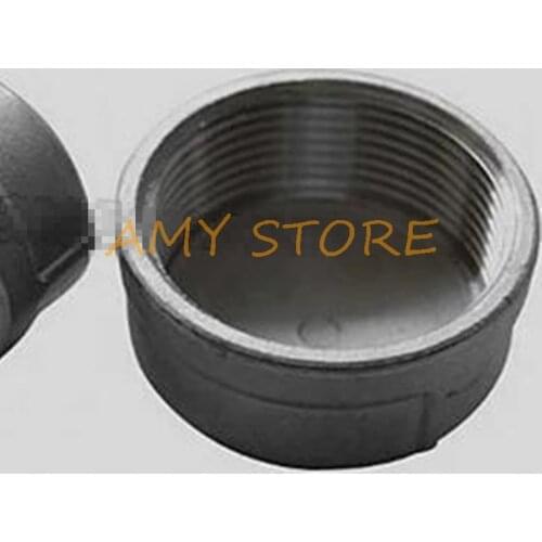 4" DN100 Female BSPT threaded 304 Stainless steel Pipe fitting Cap Type
