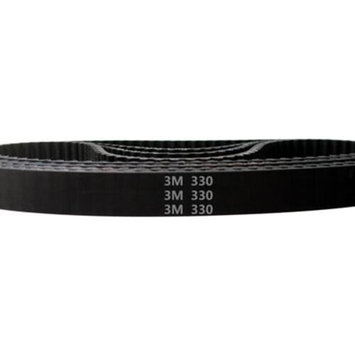 HTD330-3M Teeth 110 Width 10mm 15mm 20mm 25mm 30mm Length 330mm HTD3M 330 3M Rubber Timing Transmission Belt