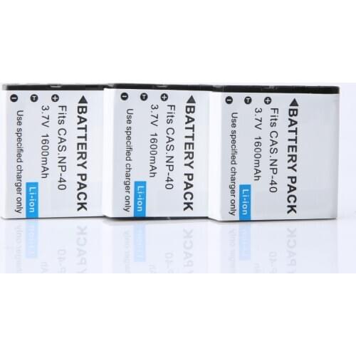 2Pcs/lot Batteries 1600mAh NP-40 CNP40 NP40 Replacement Battery For Casio NP-40 NP40 NP 40 CNP-40 Z850 Z400 Z300 Z100 Z1000 P505