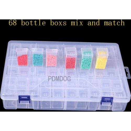 58/28 Grids Plastic Box Organizer Medicine Case diamond painting Storage Box Embroidery Storage Case Jewelry Accessories Tools