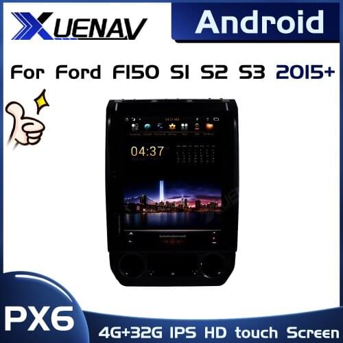 PX6 system Car DVD For Ford F150 S1M S2A S2M S3A S3M 2015+ GPS Navigation Radio Multimedia Video Player Vertical screen