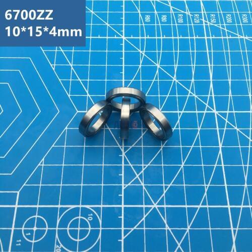 AXK 2019 Promotion Limited Steel Rodamientos Thrust Bearing 6700ZZ (10pcs) 10*15*4mm Thin Section Ball Bearing 61700ZZ 6700