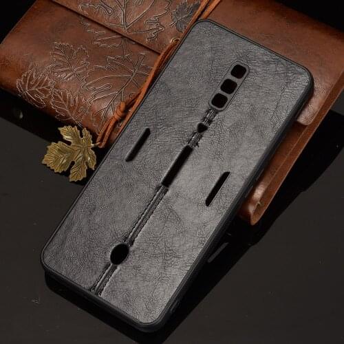 Case For Red Magic 6 PU Leather Texture PU Leather Back Hard Plastic Cover For ZTE Nubia Red Magic6 Pro