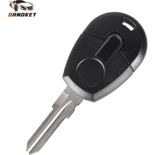 Dandkey Replacement Car Key For Fiat Transponder Key Shell Blank Key No Chip Fob Right Blade key shell