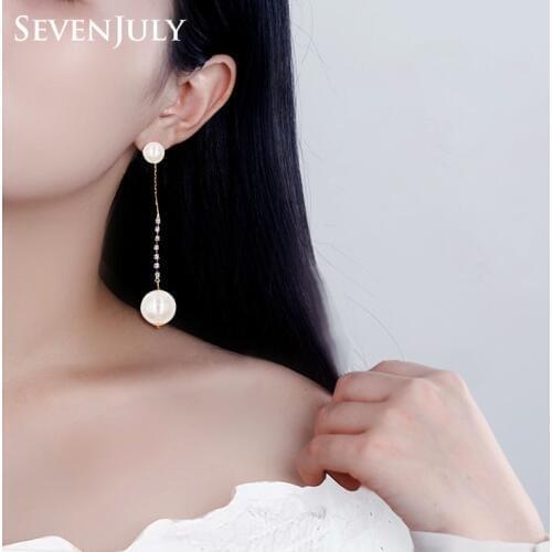 Elegance Pearl Dangle Earrings Crystal Rhinestone Claw Chain Tassel Fashion Jewelry Women Accessory