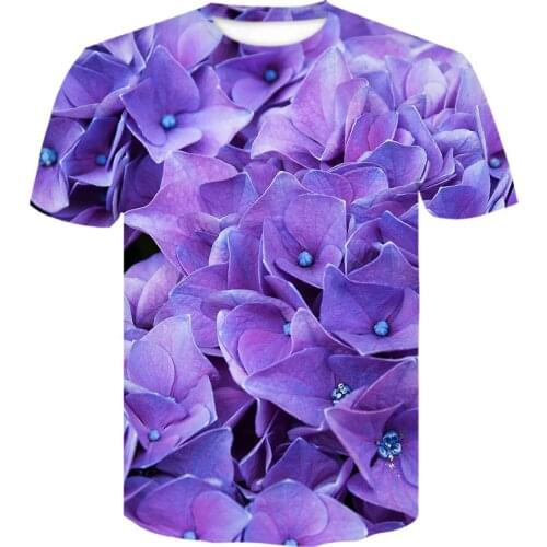 Men Casual T Shirt Short Sleeve Rose Flower 3D Print Mens T-shirt Fashion Cool T Shirt For Men Tee Cool Tee Summer Casual Tops