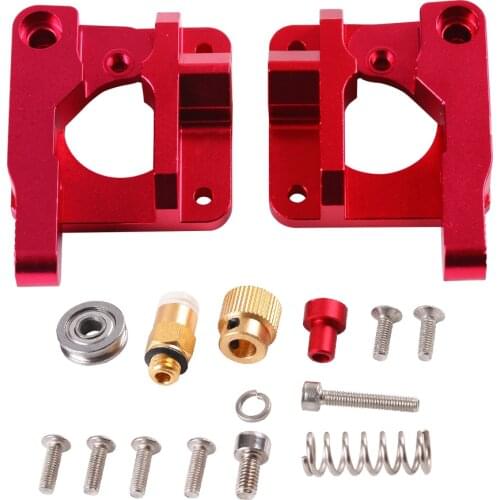 MK8 MK9 Red Extruder For 3D Printer Aluminum Block All Metal Bowden Exruder Kit Right Left Hand 1.75mm Filament CR-7 CR-10