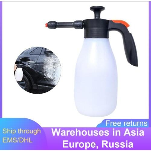 1.5L Car Wash Watering Can High Pressure Cleaner Car Cleaning Sprayer Manual Snow Foam Spray Can Cleaning Foam Nozzle Spray