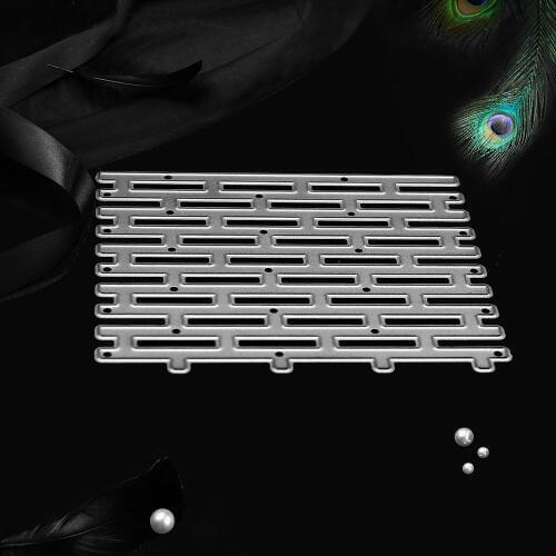 Metal Cutting Dies Painted Template Brick Wall Backgroud Scrapbook Paper Craft Embossing Knife Mould Blade Punch Die Cut Stencil