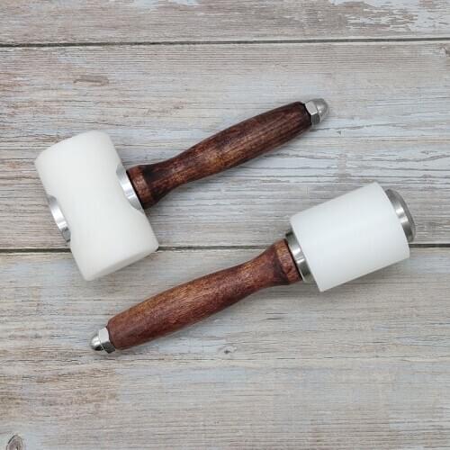 Leather carving hammer nylon hammer DIY leather craft tools punch tools die cutter tool 380g punching beating hammer