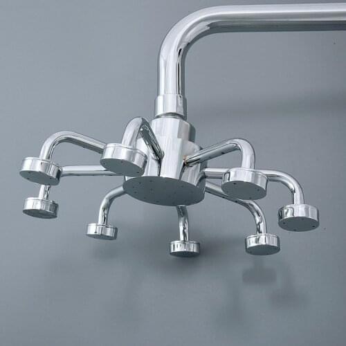 Bathroom Accessory 8 Inch Polished Chrome Water Saving Eight Claw Top Rain Shower Head Bathroom Fitting ash233