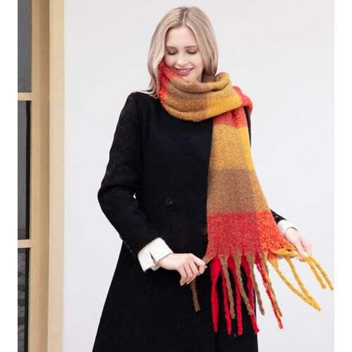 2021 new Luxury Brand Women Cashmere Scarf Hijab Pashmina Warm Shawls And Wraps Lady Print Thick Blanket Neck Scarves Bufanda