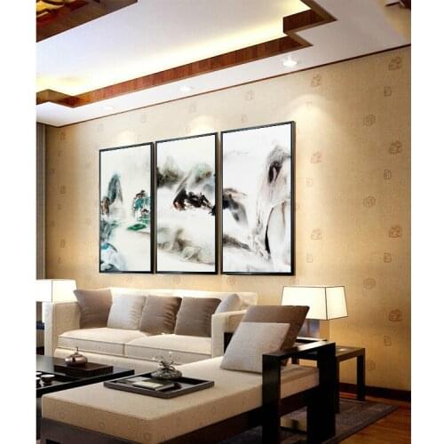 Chinese Style Mountain Landscape Prints Poster Canvas Painting Calligraphy For Bedroom Living Room Home Wall Art Decor Artwork