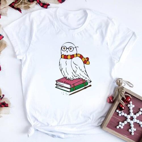 Cute Hedwig Graphic Tee The Magical Owl Shirt The Messenger Tees Cool Wizarding World Shirt Girls Harajuku Tops