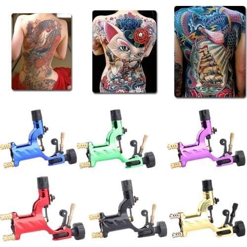 YILONG Dragonfly Tattoo Machine Shader & Liner Rotary Gun 7 Colors Assorted Tatoo Motor Gun Grips Kits Cheap Price Free Shipping