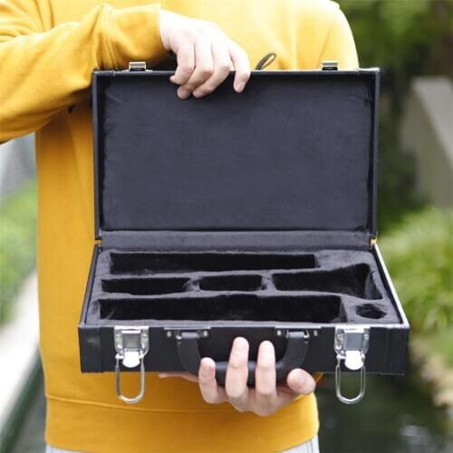 IN-125 Clarinet Case Leather Shockproof Portable Instrument Storage Box