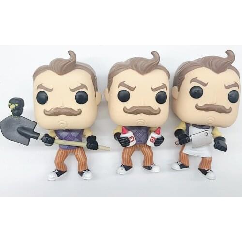 The Neighbor (with Knife,Glue and shovel) Vinyl Action Figure Collectible Model Loose Toys for kids gift No Box