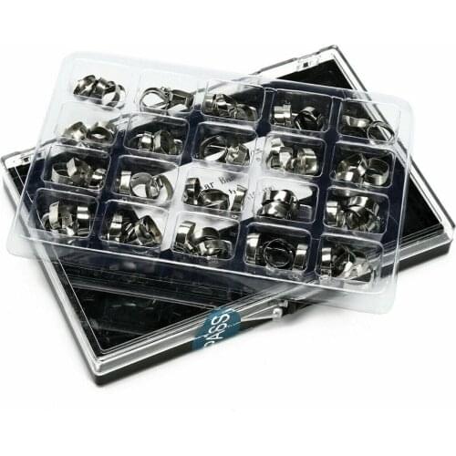 1Box Dental Molar Bands With Tubes Cleat Orthodontic Roth 022 U-D L-S