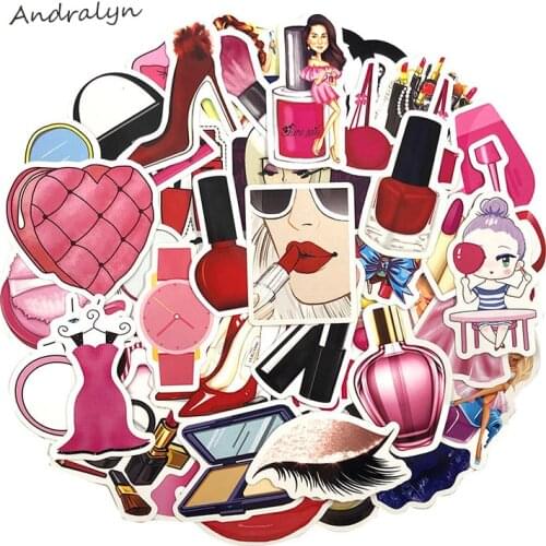 10/50Pcs Cosmetics Graffiti Stickers For DIY Luggage Laptop Refrigerator Motorcycle Car DIY Pegatinas For Girl