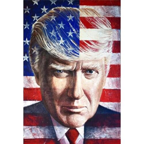 5d custom diamond painting Donald Trump stickers full square jesus opbergdoos stitch diamond embroidery scenery