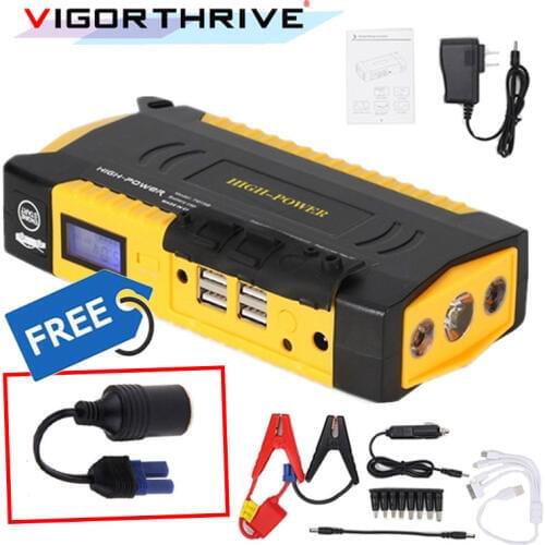 Emergency Car Jump Starter 600A Car Battery Booster Charger Power Bank Portable 12V Starting Device Petrol Diesel Car Starter